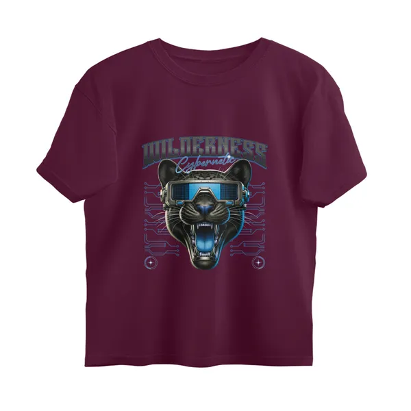 Maroon_Cotton_Oversized_Wilderness_Graphic_Print_T-Shirt_For_Unisex