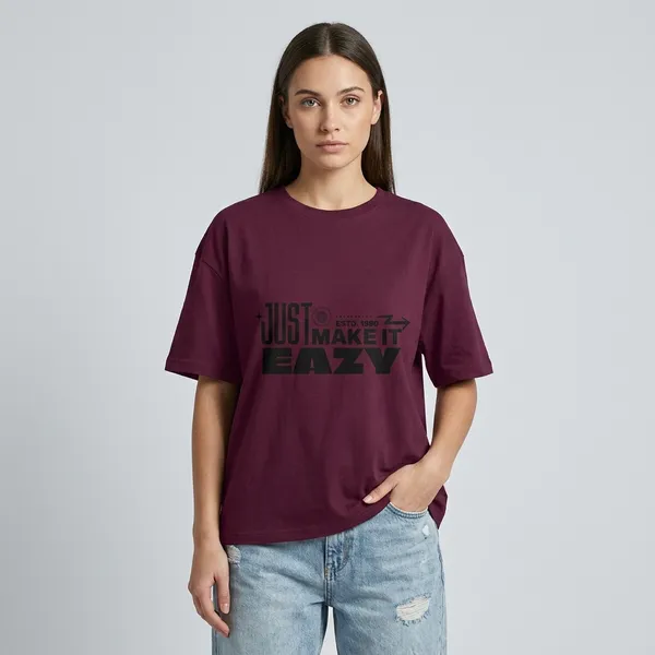 Maroon_Cotton_Oversized_Graphic_Print_T-Shirt_For_Unisex