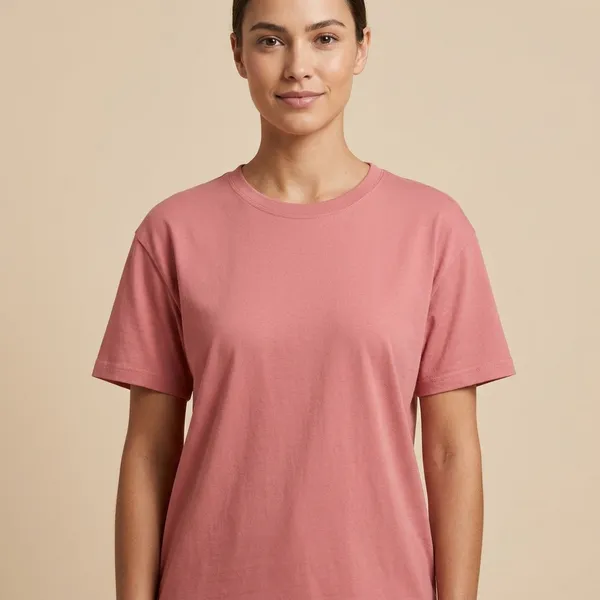Pink_Cotton_Relaxed_Fit_T-Shirt_For_Unisex