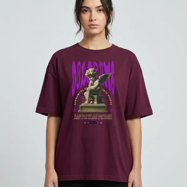 Burgundy_Cotton_Oversized_Graphic_Print_T-Shirt_For_Unisex
