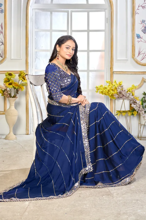 Satin_Silk_Saree_With_Exquisite_Mirror_Work_And_Matching_Blouse_Piece