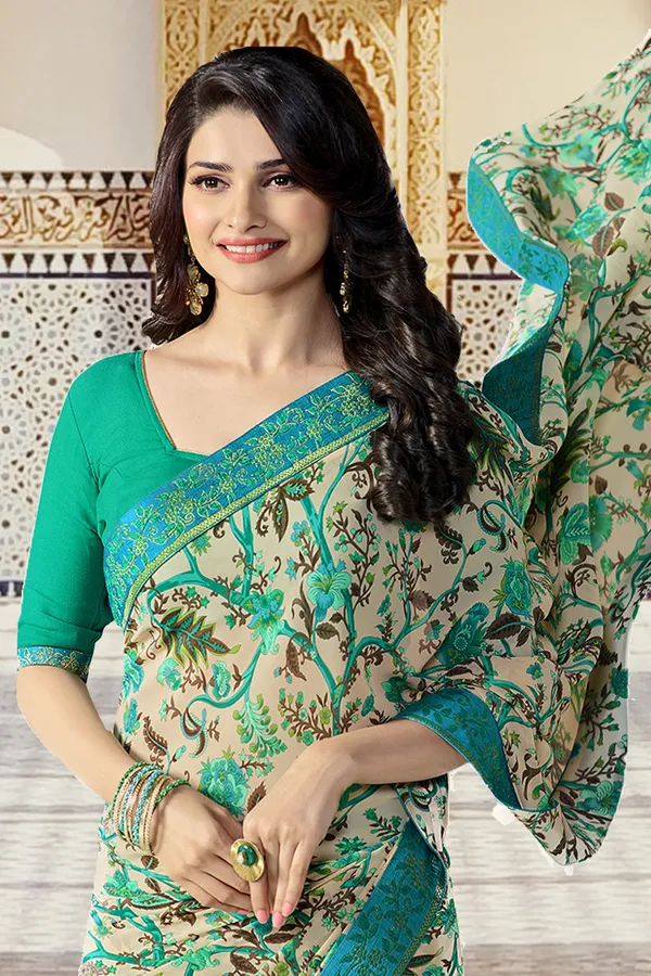 Women's_Georgette_Printed_Saree_With_Blouse