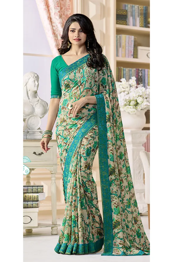 Women's_Georgette_Printed_Saree_With_Blouse