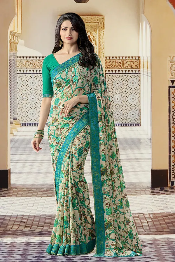Women's_Georgette_Printed_Saree_With_Blouse