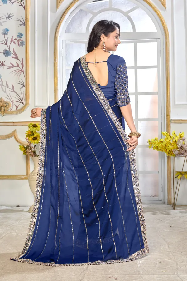 Satin_Silk_Saree_With_Exquisite_Mirror_Work_And_Matching_Blouse_Piece