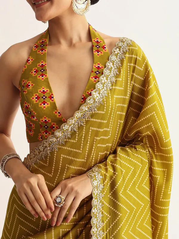 Manipuri_Printed_Saree_With_Embroidery_Work_Lace