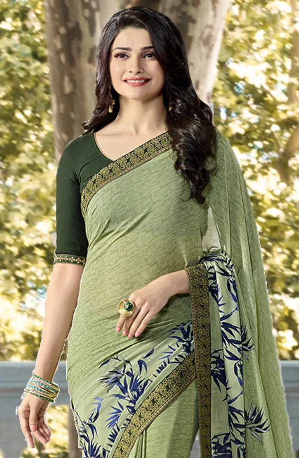 Women's_Georgette_Printed_Saree_With_Blouse