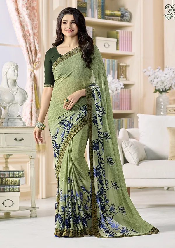 Women's_Georgette_Printed_Saree_With_Blouse