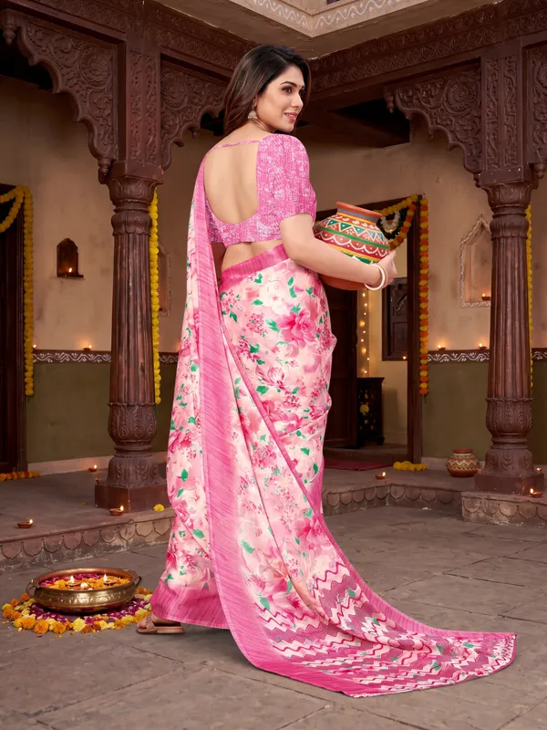 Tussar_Silk_Saree_Digital_Printed_Floral_Pattern_With_Running_Blouse_Piece