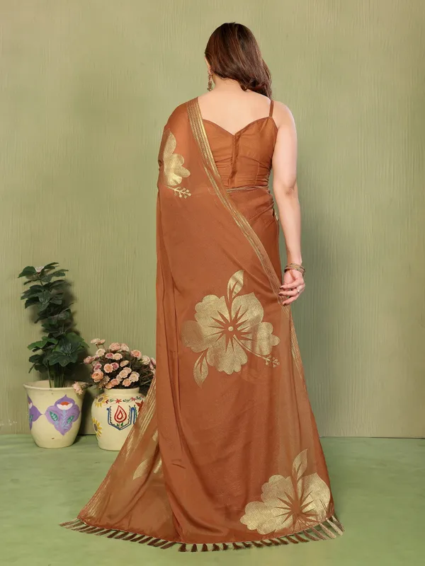 Star_Georgette_Foil_Print_Saree_With_Zalar_Lace