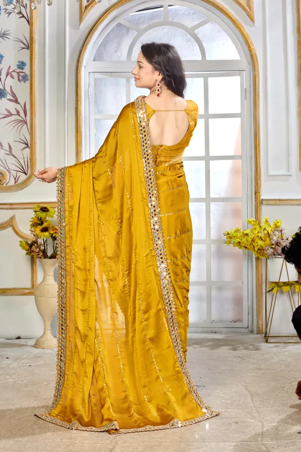 Satin_Silk_Saree_With_Exquisite_Mirror_Work_And_Matching_Blouse_Piece