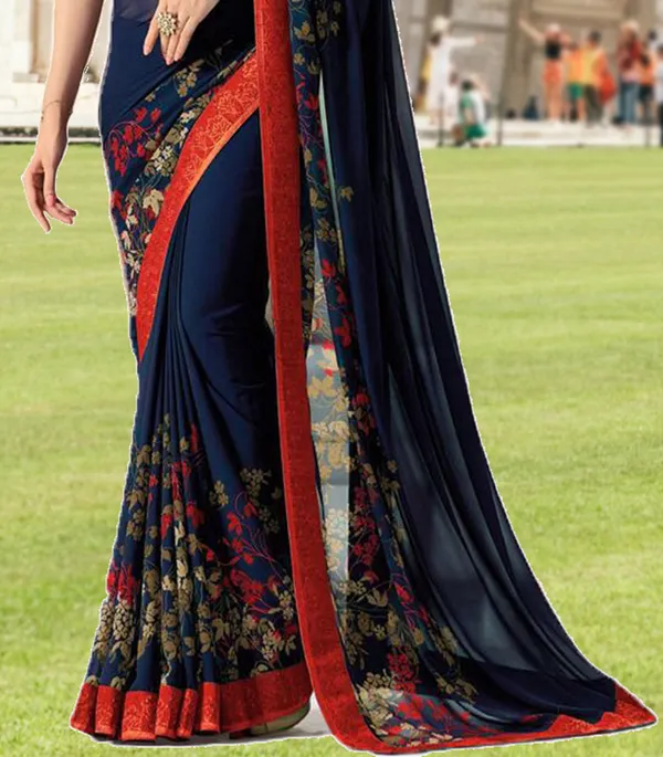Women's_Georgette_Printed_Saree_With_Blouse