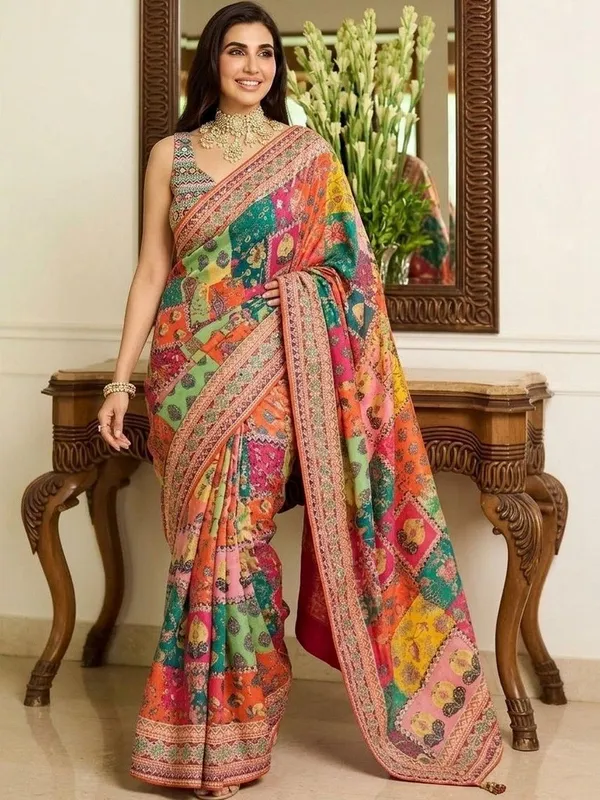 Women's_Multicolour_Printed_Soft_Chinon_Silk_Saree_With_Unstitched_Blouse_Piece