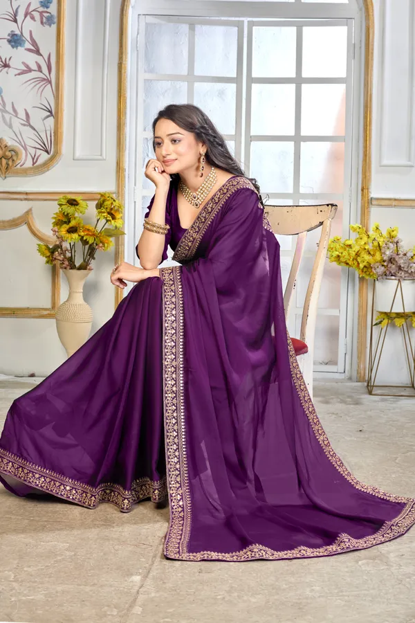 Satin_Silk_Saree_With_Sequenced_Bordered_Saree_With_Unstiched_Blouse