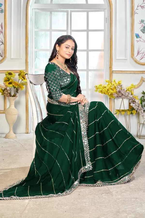 Satin_Silk_Saree_With_Exquisite_Mirror_Work_And_Matching_Blouse_Piece