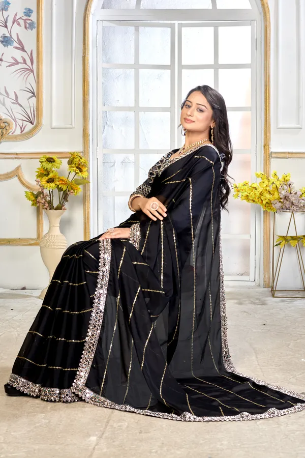 Satin_Silk_Saree_With_Exquisite_Mirror_Work_And_Matching_Blouse_Piece