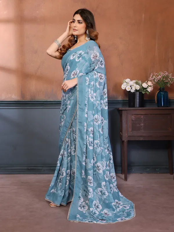 Women's_Georgette_Floral_Printed_Saree_With_Blouse_Piece