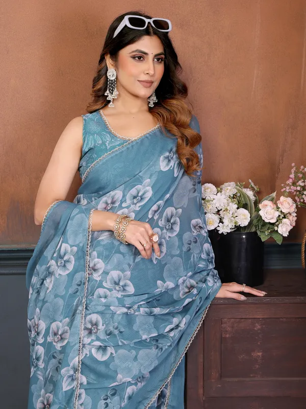 Women's_Georgette_Floral_Printed_Saree_With_Blouse_Piece