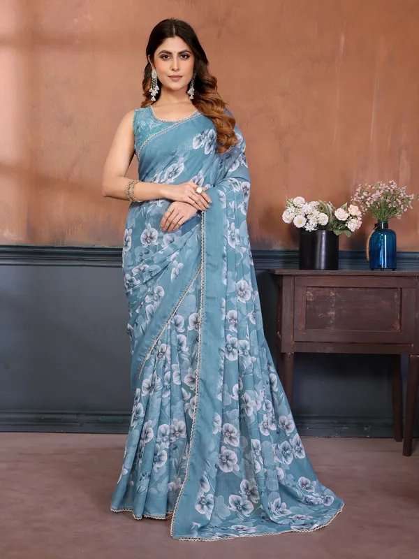 Women's_Georgette_Floral_Printed_Saree_With_Blouse_Piece