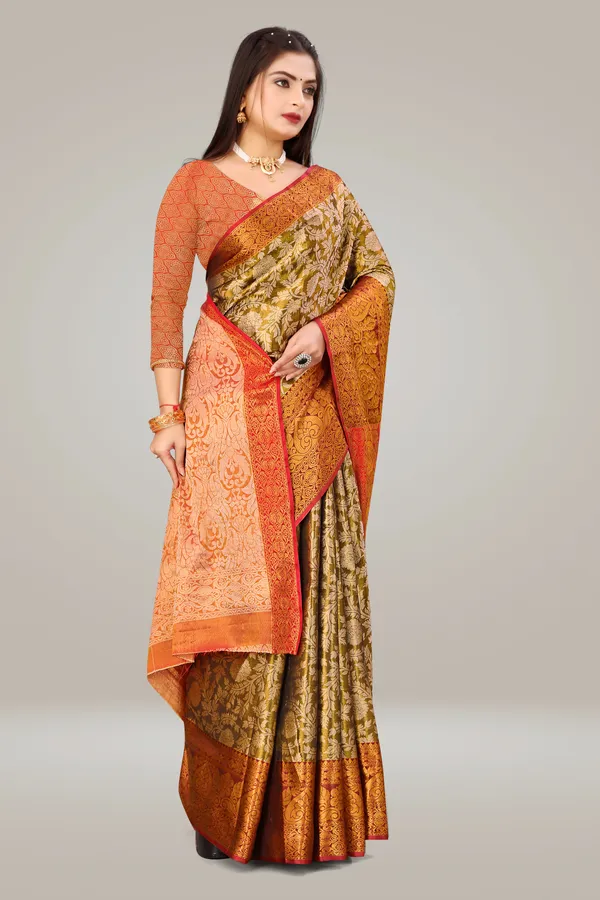 Kanjeevaram_Silk_Saree_With_Unstitched_Blouse