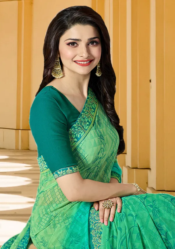 Women's_Georgette_Printed_Saree_With_Blouse