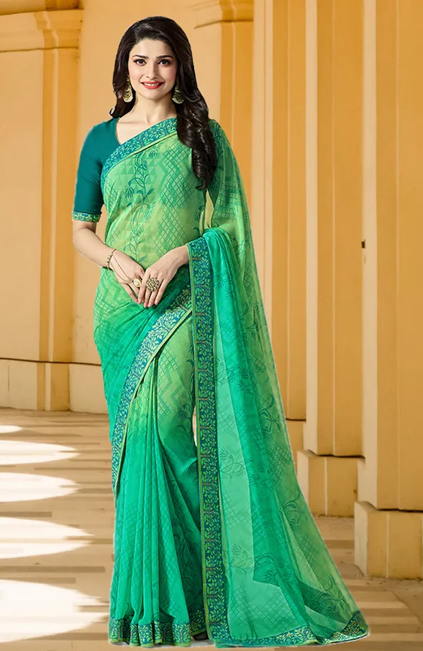 Women's_Georgette_Printed_Saree_With_Blouse
