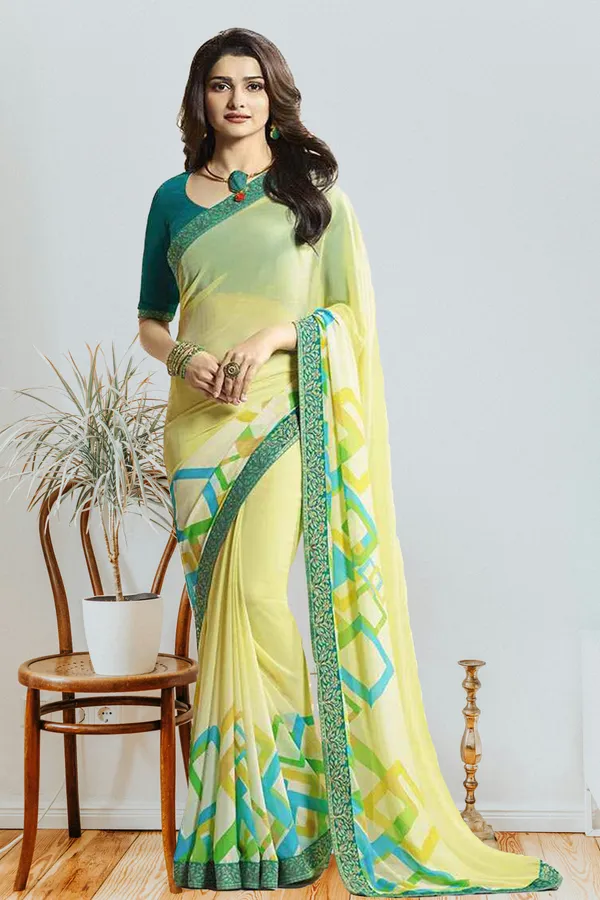 Women's_Georgette_Printed_Saree_With_Blouse
