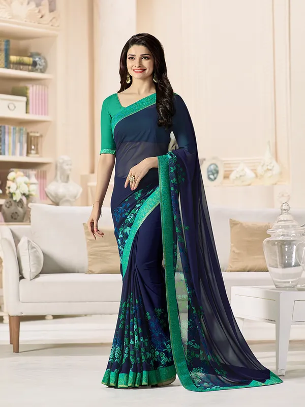 Women's_Georgette_Printed_Saree_With_Blouse