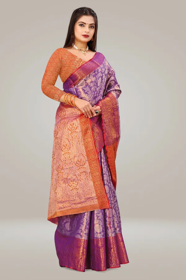 Kanjeevaram_Silk_Saree_With_Unstitched_Blouse