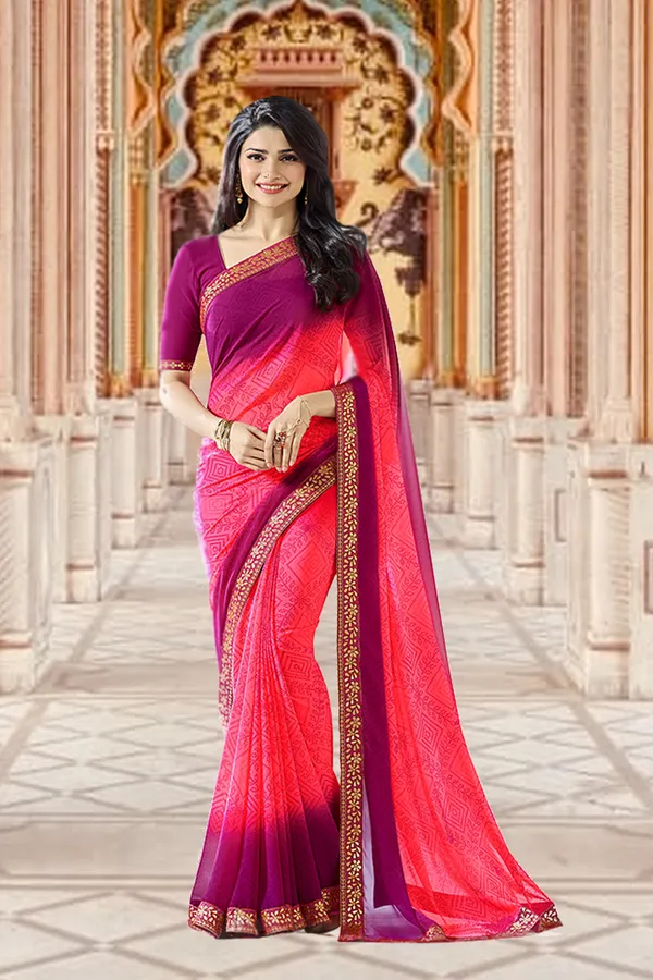 Women's_Georgette_Printed_Saree_With_Blouse