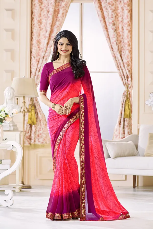 Women's_Georgette_Printed_Saree_With_Blouse