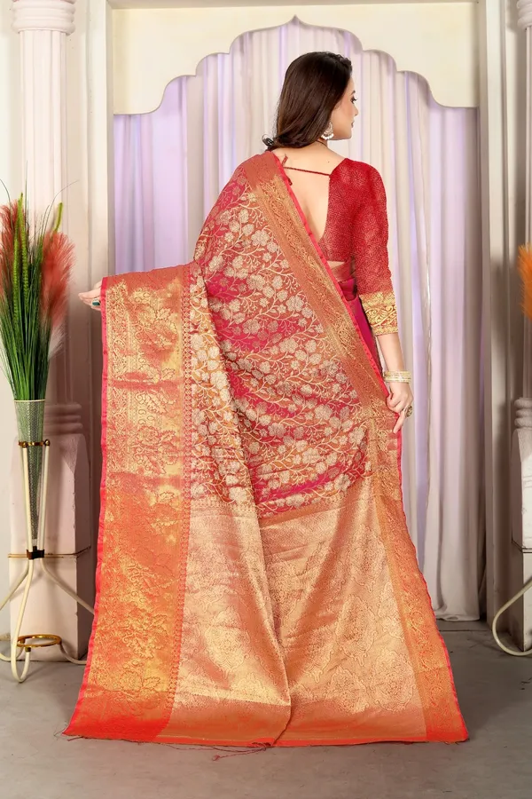 Kanjeevaram_Banarasi_Silk_Saree_With_Unstitched_Blouse