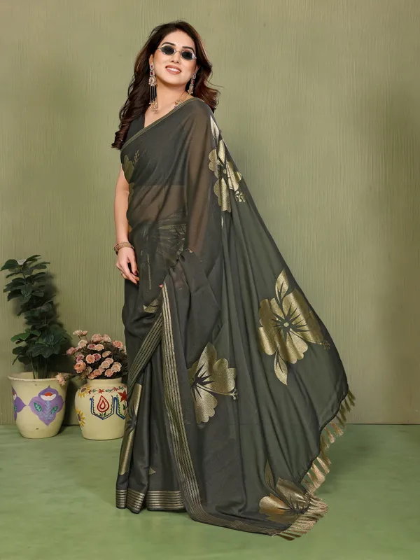 Star_Georgette_Foil_Print_Saree_With_Zalar_Lace