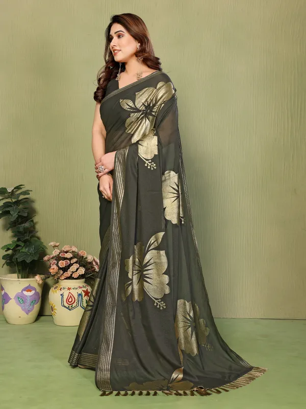 Star_Georgette_Foil_Print_Saree_With_Zalar_Lace