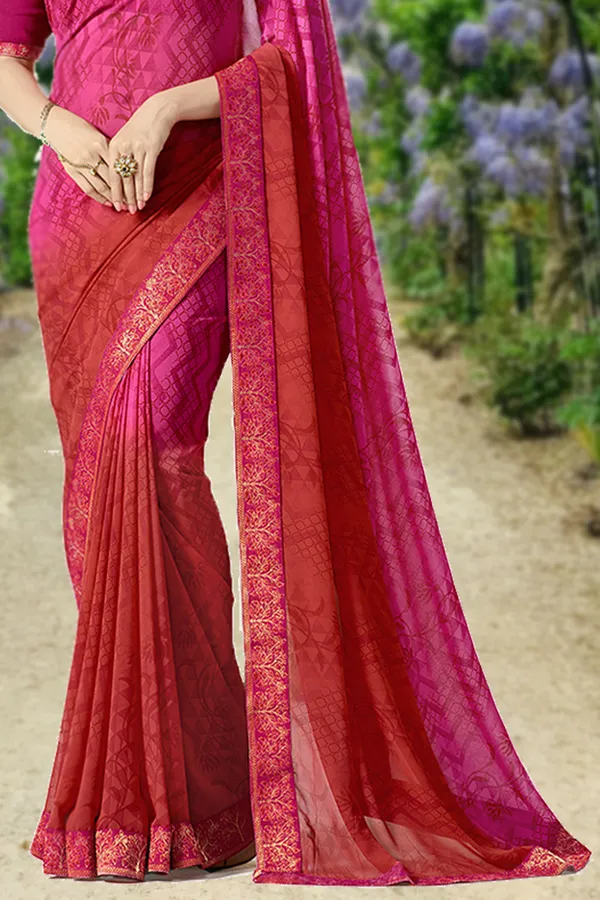 Women's_Georgette_Printed_Saree_With_Blouse