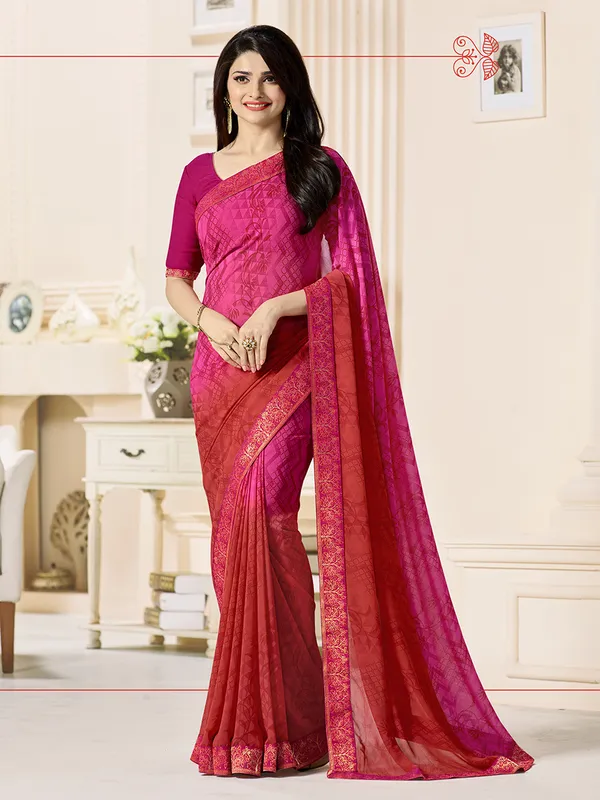 Women's_Georgette_Printed_Saree_With_Blouse