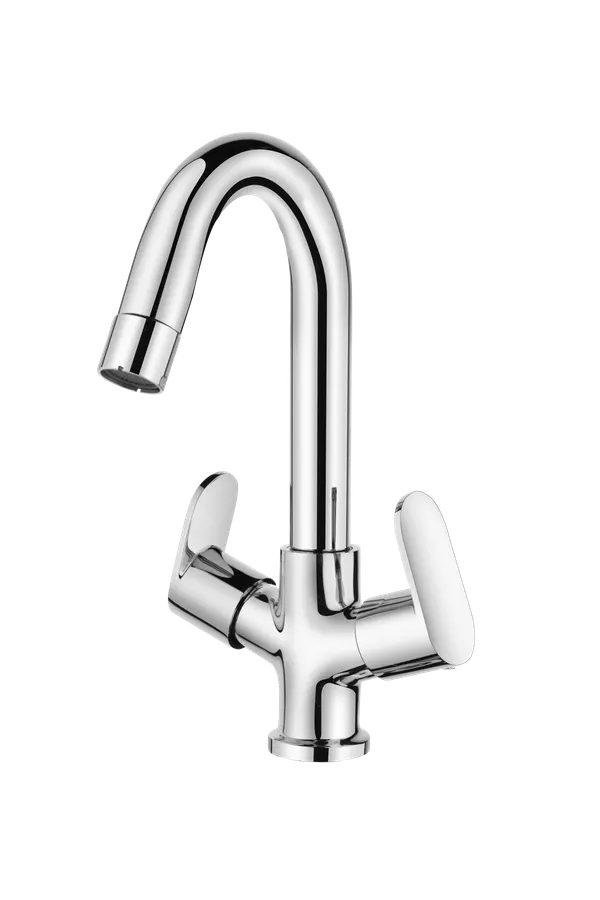 Shine_Sn-611_Chrome_Finish_Dual_Handle_Swivel_Spout_Kitchen_Sink_Faucet