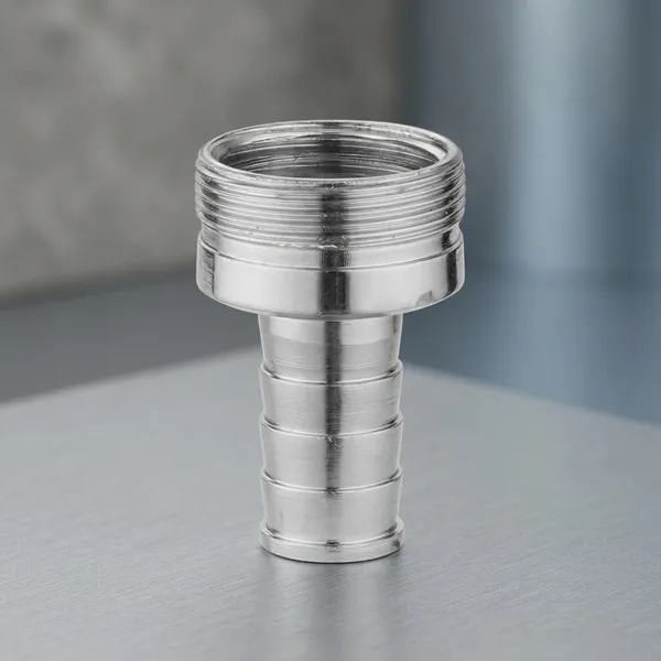 Pg-111_Chrome_Finish_Brass_Threaded_Hose_Adapter_Fitting_Pack_Of_5