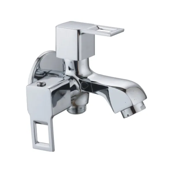Sparx_Sp-307_Chrome_Finish_Wall_Mount_2In1_Bib_Tap_With_Foam_Flow_Spout