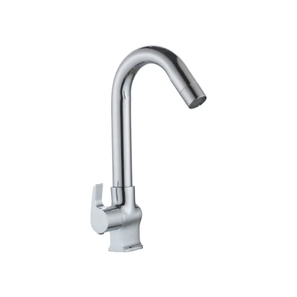Chocolate_Ch-410_Chrome_Finish_Single_Lever_Swan_Neck_Faucet_For_Basin