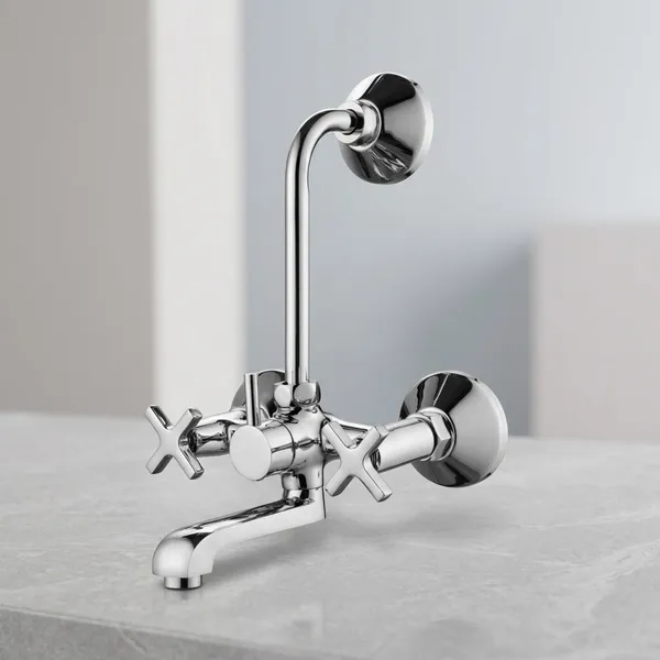 Sparx_Sp-317_Chrome_Finish_Wall_Mixter_With_L-Bend_Pipe