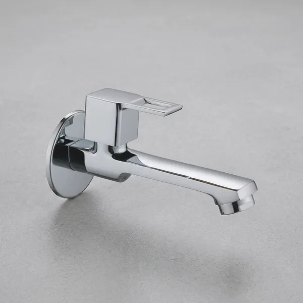 Sparx_Sp-302_Chrome_Wall_Mounted_Bib_Tap_Long_Body_For_Bathroom