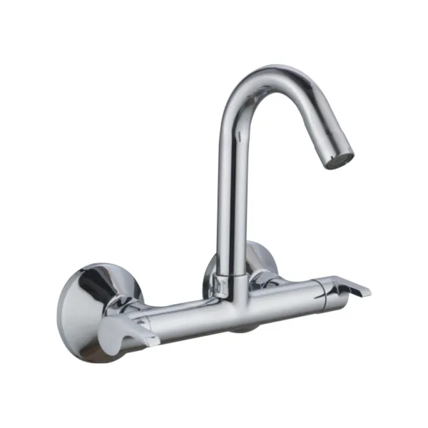 Choclate_Chrome_Finish_Wall_Mounted_Sink_Mixer_For_Kitchen