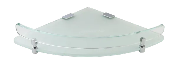 Gc-12128_Frosted_Glass_Corner_Wall_Shelf_With_Chrome_Brackets