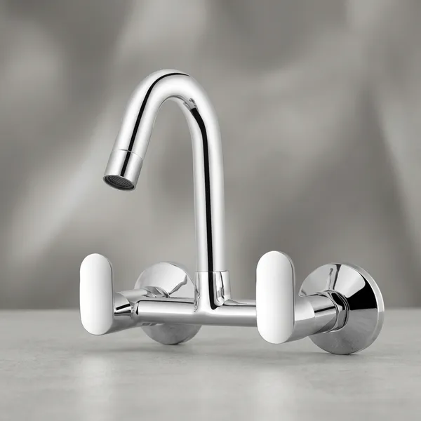 Shine_Sn-612_Chrome_Finish_Wall_Mounted_Dual_Handle_Sink_Mixer_Tap