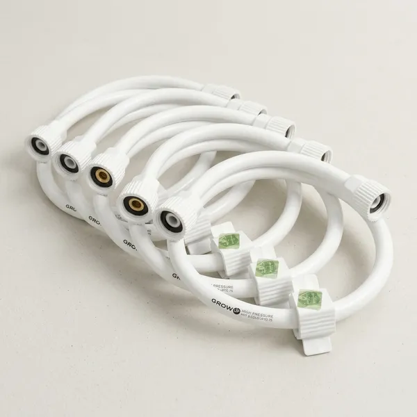 White_Flexible_Water_Inlet_Hose_With_Threaded_Connectors_Pack_Of_5