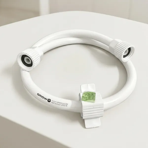 White_Flexible_Water_Inlet_Hose_With_Threaded_Connectors_Pack_Of_5