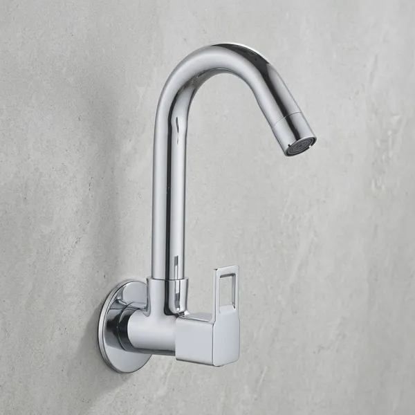 Sparx_Sp-309_Chrome_Finish_Wall_Mounted_Sink_Tap_For_Kitchen