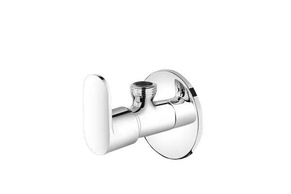 Shine_Sn-604_Chrome_Plated_Angle_Valve_With_White_Lever_Handle