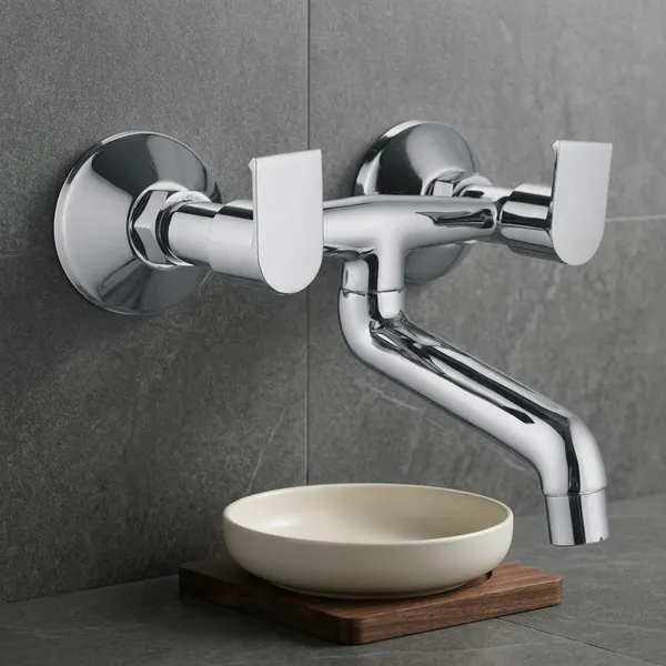 Classo_Cl-214_Chrome_Finish_Wall_Mounted_Non_Telephonic_Bathroom_Mixter
